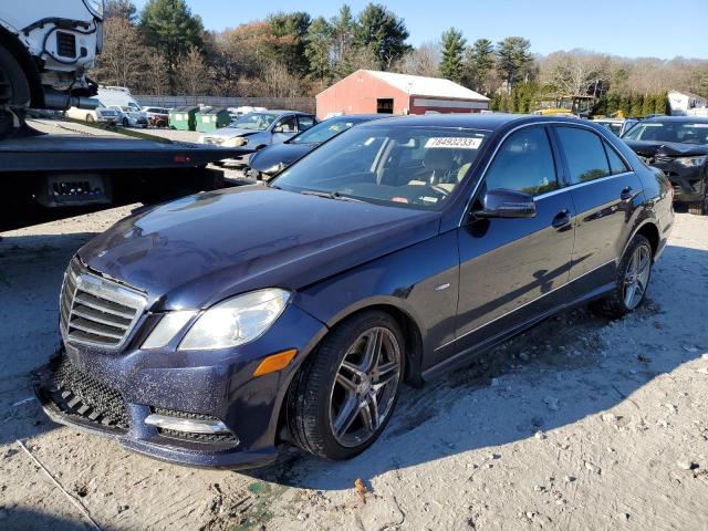 WDDHF9BB5CA532191 - 2012 MERCEDES-BENZ E 550 4MATIC BLUE photo 1