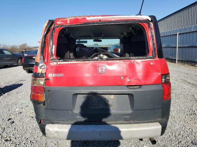 5J6YH28666L009321 - 2006 HONDA ELEMENT EX RED photo 6