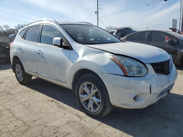 JN8AS5MT8BW187220 - 2011 NISSAN ROGUE S WHITE photo 4