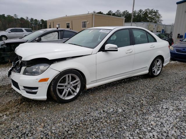 WDDGF4HB4DR253887 - 2013 MERCEDES-BENZ C 250 WHITE photo 1