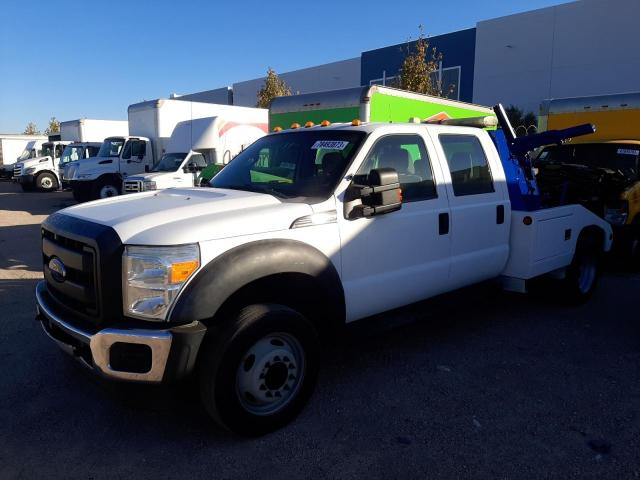 1FD0W4GY2EEA49353 - 2014 FORD F450 SUPER DUTY WHITE photo 1