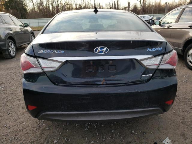 KMHEC4A46DA092555 - 2013 HYUNDAI SONATA HYBRID BLACK photo 6