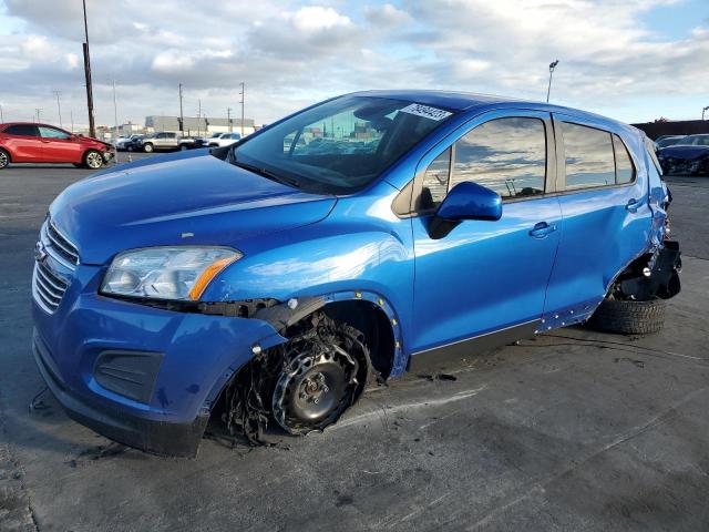 KL7CJKSB5FB235847 - 2015 CHEVROLET TRAX LS BLUE photo 1