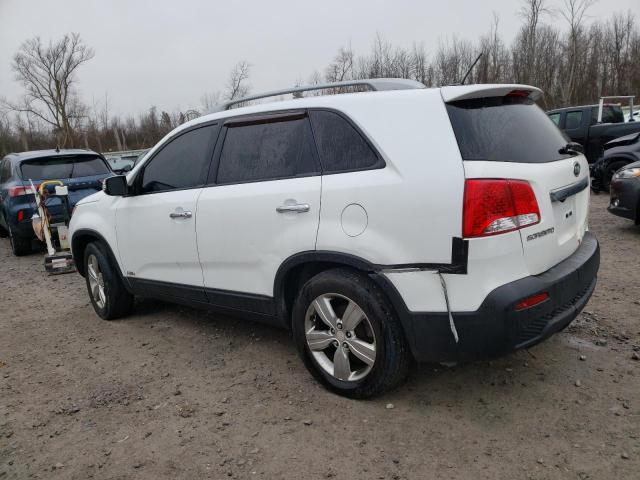 5XYKUDA25DG355489 - 2013 KIA SORENTO EX WHITE photo 2