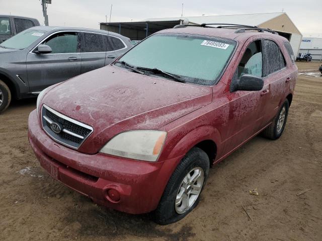 KNDJC733045191065 - 2004 KIA SORENTO EX RED photo 1