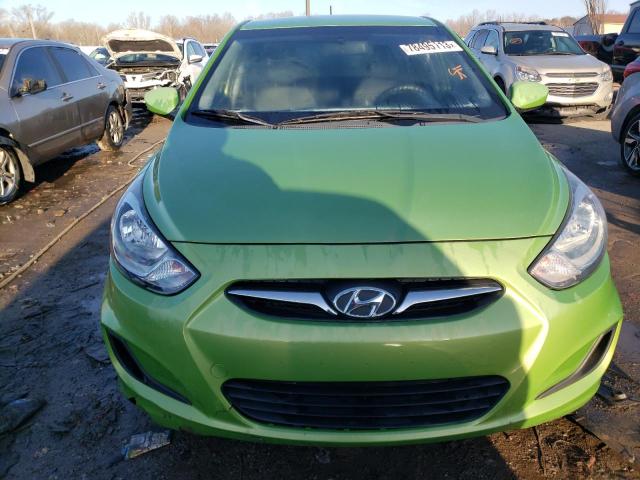 KMHCT5AE2DU108898 - 2013 HYUNDAI ACCENT GLS GREEN photo 5