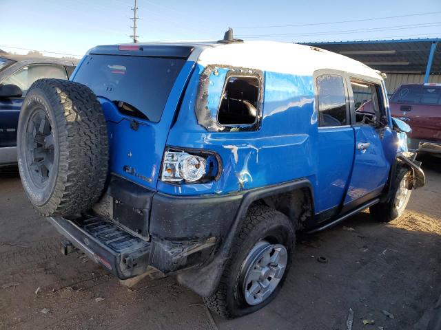 JTEBU11F370027852 - 2007 TOYOTA FJ CRUISER BLUE photo 3