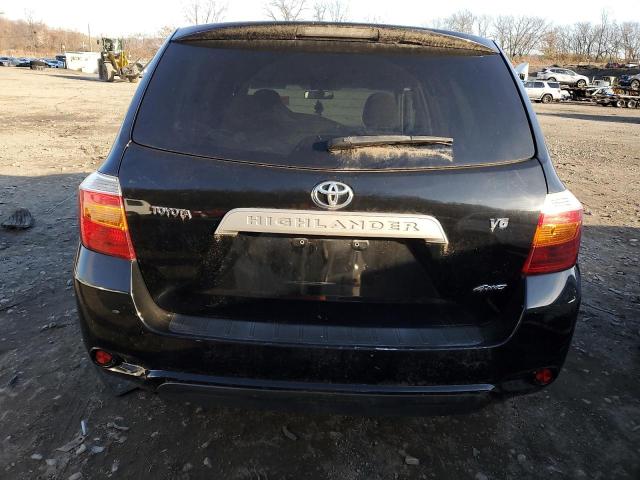 JTEES41A682066062 - 2008 TOYOTA HIGHLANDER BLACK photo 6