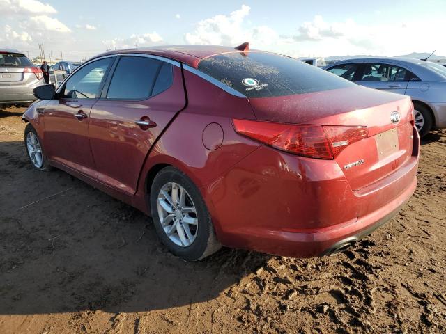 5XXGM4A70DG256875 - 2013 KIA OPTIMA LX RED photo 2