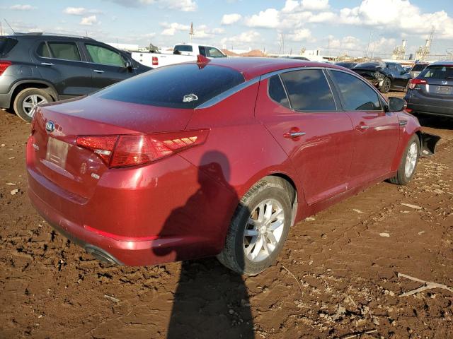 5XXGM4A70DG256875 - 2013 KIA OPTIMA LX RED photo 3