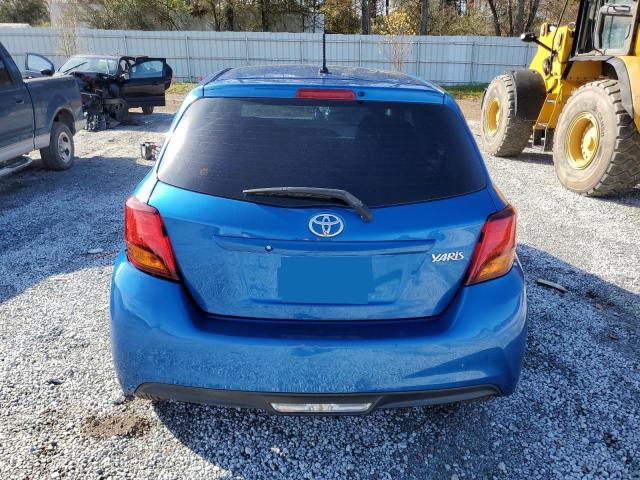 VNKKTUD33FA039655 - 2015 TOYOTA YARIS BLUE photo 6