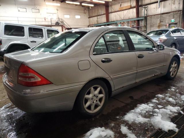 WDBRF81J03F417775 - 2003 MERCEDES-BENZ C 240 4MATIC SILVER photo 3