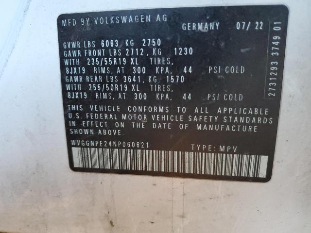 WVGGNPE24NP060621 - 2022 VOLKSWAGEN ID.4 PRO S 白色 照片 13