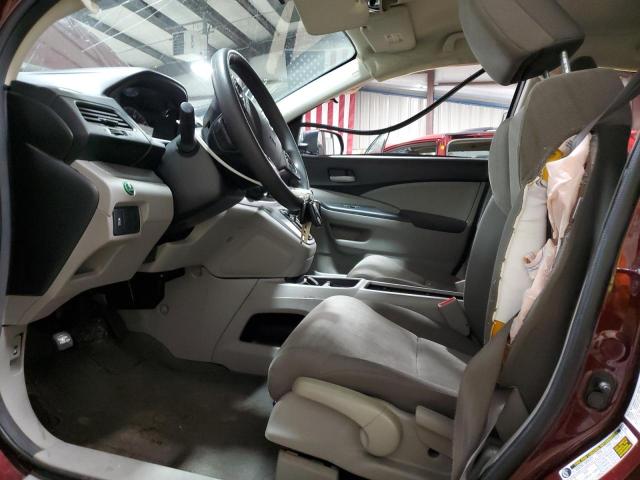 5J6RM4H32DL048227 - 2013 HONDA CR-V LX BURGUNDY photo 7