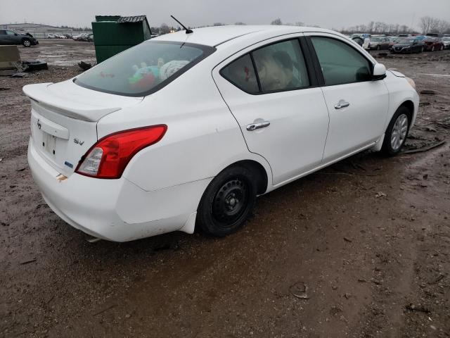 3N1CN7AP8EK454003 - 2014 NISSAN VERSA S WHITE photo 3