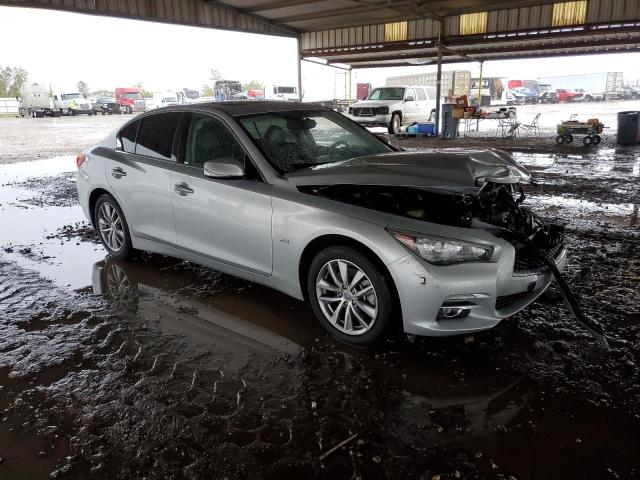 JN1CV7AP5HM641543 - 2017 INFINITI Q50 BASE SILVER photo 4