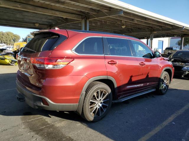 5TDJZRFH6JS871771 - 2018 TOYOTA HIGHLANDER SE RED photo 3