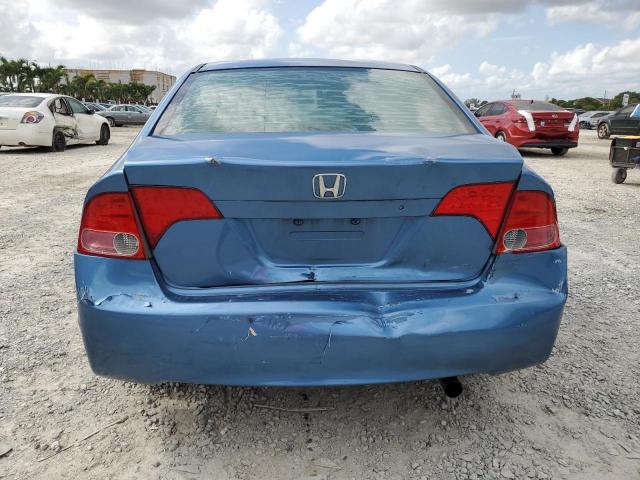 1HGFA16547L115968 - 2007 HONDA CIVIC LX BLUE photo 6