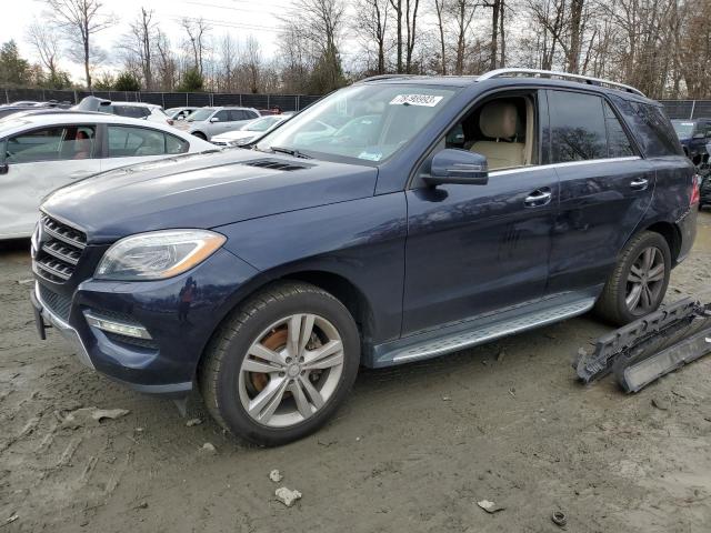 4JGDA5HB0DA155449 - 2013 MERCEDES-BENZ ML 350 4MATIC BLUE photo 1