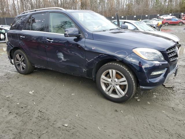 4JGDA5HB0DA155449 - 2013 MERCEDES-BENZ ML 350 4MATIC BLUE photo 4