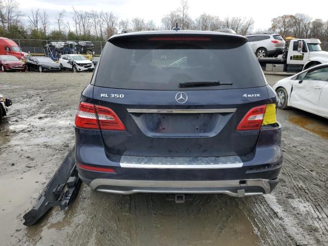 4JGDA5HB0DA155449 - 2013 MERCEDES-BENZ ML 350 4MATIC BLUE photo 6