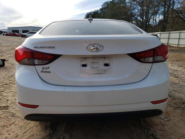 5NPDH4AE3FH603676 - 2015 HYUNDAI ELANTRA SE WHITE photo 6