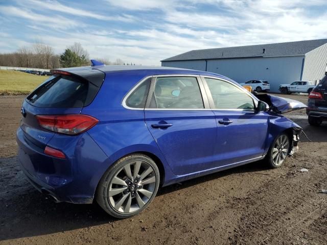 KMHH55LC8JU080063 - 2018 HYUNDAI ELANTRA GT SPORT BLUE photo 3