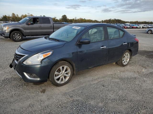 3N1CN7AP4FL864812 - 2015 NISSAN VERSA S BLUE photo 1