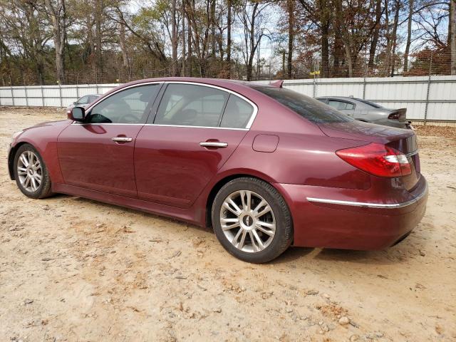 KMHGC4DD9CU190450 - 2012 HYUNDAI GENESIS 3.8L MAROON photo 2