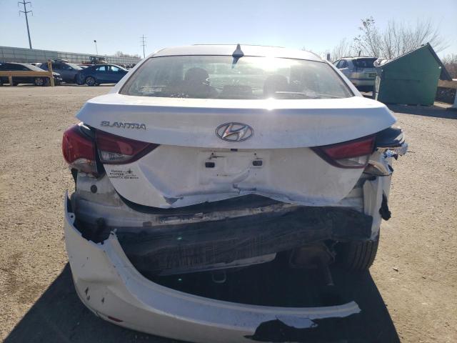 5NPDH4AE1FH633131 - 2015 HYUNDAI ELANTRA SE WHITE photo 6