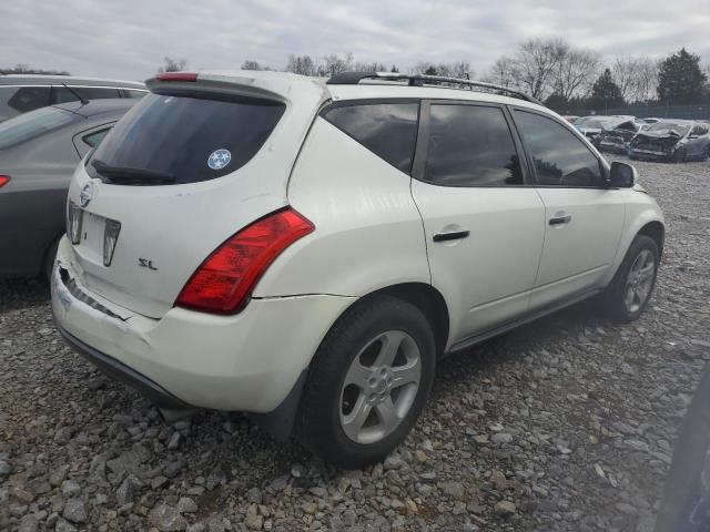 JN8AZ08T74W227752 - 2004 NISSAN MURANO SL WHITE photo 3