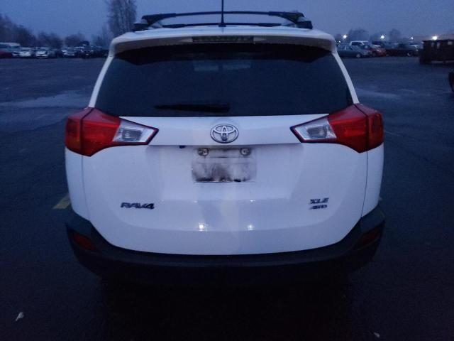 JTMRFREV0DD019130 - 2013 TOYOTA RAV4 XLE WHITE photo 6