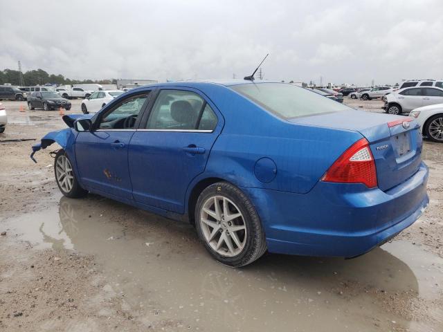 3FAHP0HA5BR113382 - 2011 FORD FUSION SE BLUE photo 2