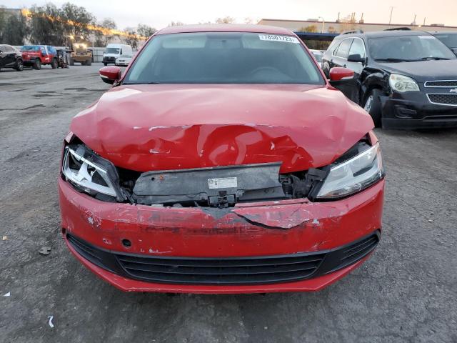 3VW3L7AJ8BM132473 - 2011 VOLKSWAGEN JETTA TDI RED photo 5