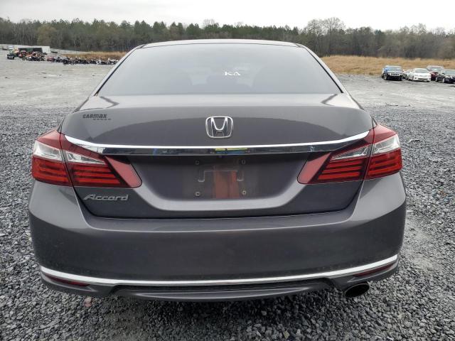 1HGCR2F31GA004385 - 2016 HONDA ACCORD LX GRAY photo 6