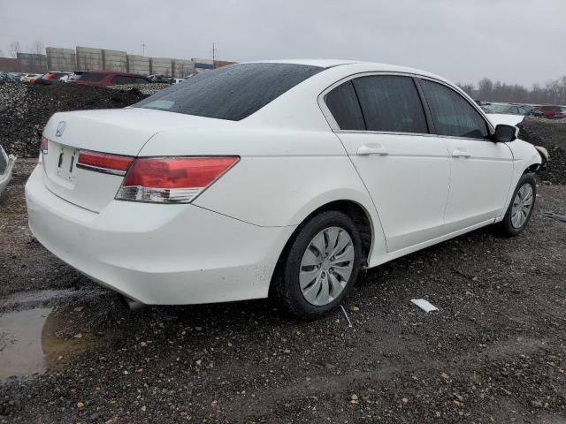 1HGCP2F30CA095777 - 2012 HONDA ACCORD LX WHITE photo 3