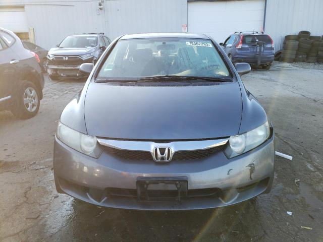 19XFA16529E048622 - 2009 HONDA CIVIC LX GRAY photo 5