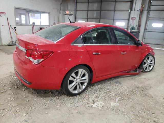 1G1PH5SC4C7143341 - 2012 CHEVROLET CRUZE LTZ RED photo 3