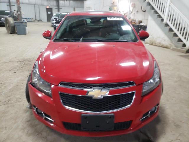 1G1PH5SC4C7143341 - 2012 CHEVROLET CRUZE LTZ RED photo 5