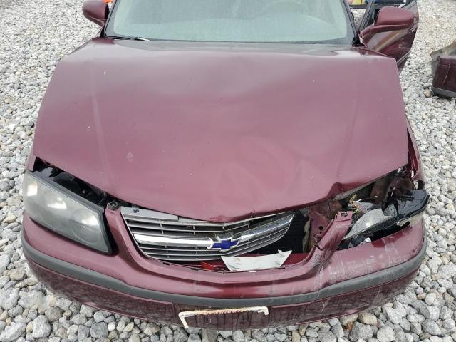 2G1WF52E549322104 - 2004 CHEVROLET IMPALA MAROON photo 11