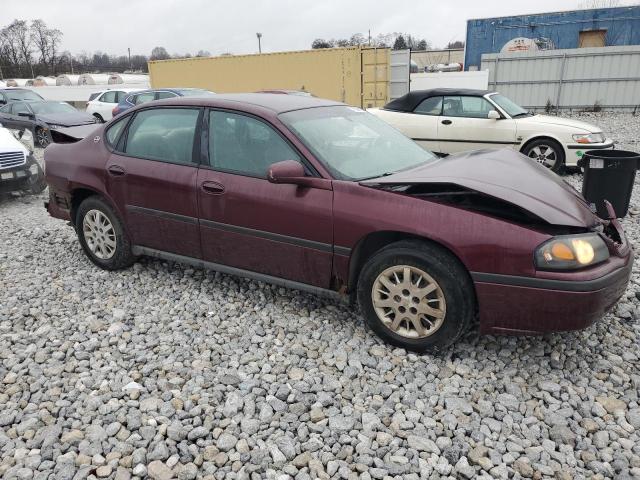 2G1WF52E549322104 - 2004 CHEVROLET IMPALA MAROON photo 4