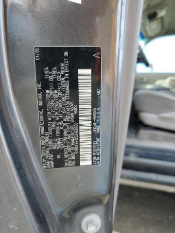 5TBBT44125S468898 - 2005 TOYOTA TUNDRA ACCESS CAB SR5 GRAY photo 12