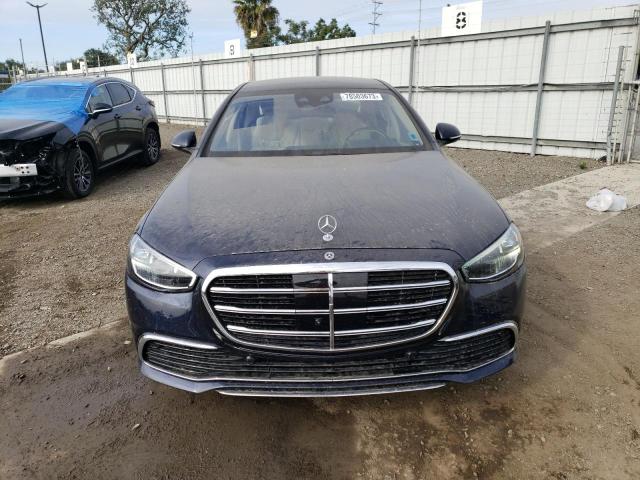 W1K6G7GB7PA213768 - 2023 MERCEDES-BENZ S 580 4MATIC BLUE photo 5