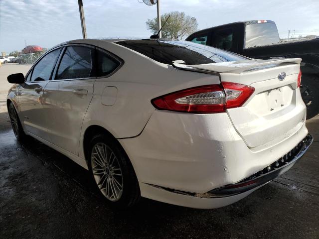 3FA6P0LU8DR289161 - 2013 FORD FUSION SE HYBRID WHITE photo 2