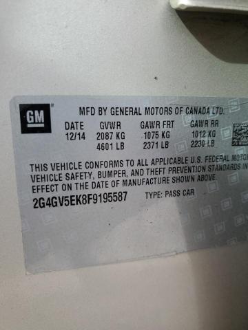 2G4GV5EK8F9195587 - 2015 BUICK REGAL Gümüş fotoğraf 12