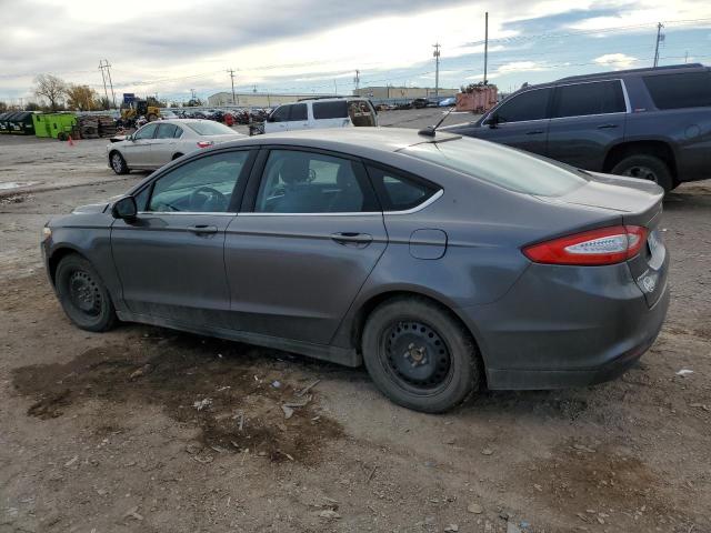 3FA6P0G77DR278673 - 2013 FORD FUSION S GRAY photo 2