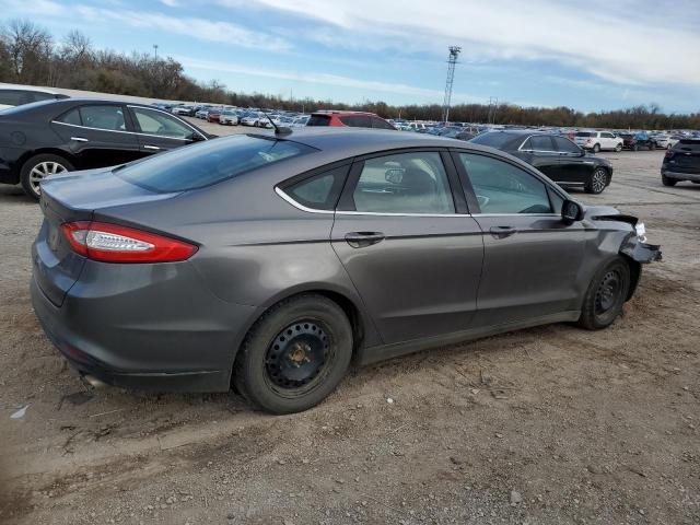 3FA6P0G77DR278673 - 2013 FORD FUSION S GRAY photo 3