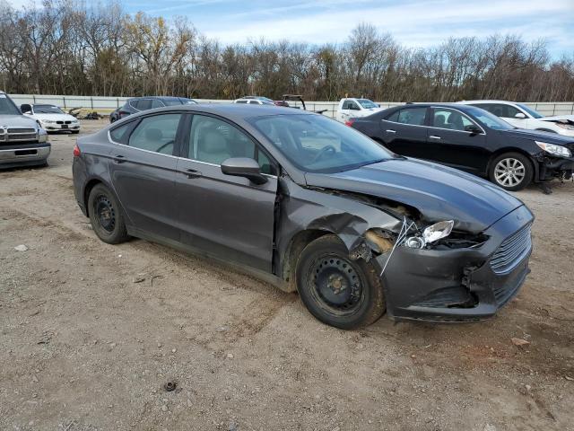 3FA6P0G77DR278673 - 2013 FORD FUSION S GRAY photo 4