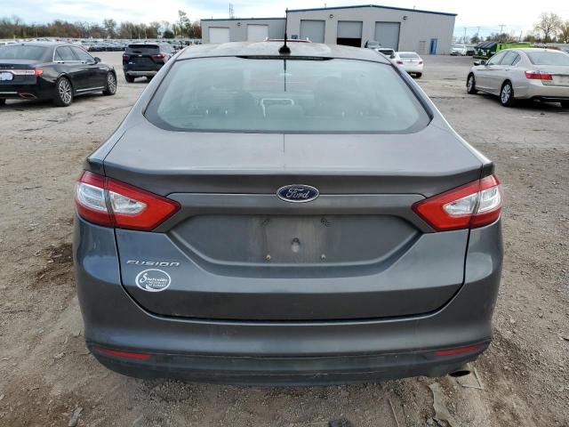 3FA6P0G77DR278673 - 2013 FORD FUSION S GRAY photo 6