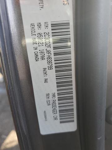 2C3CDZFJ0FH838799 - 2015 DODGE CHALLENGER R/T SCAT PACK GRAY photo 12